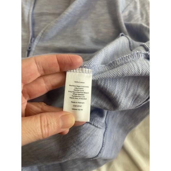 Talbots Oxford Pique Zip Up 100% Cotton Active Jacket 3X - Picture 6 of 7